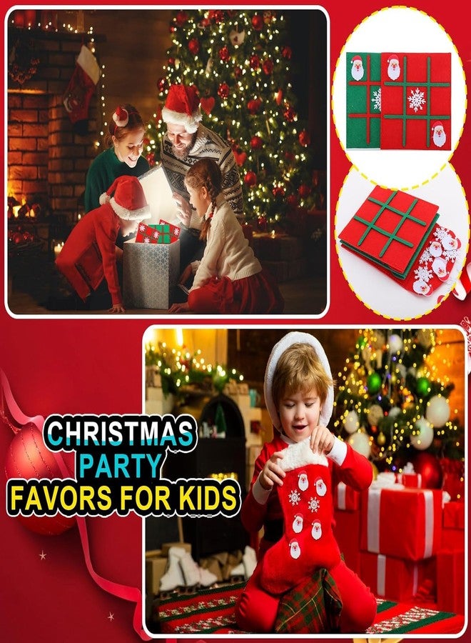 Incrizma Christmas Party Favors Gift for Kids, Tic Tac Toe Strategic Board Game for Kids and Family, Happy Christmas Stocking Stuffers Boys Girls School Classroom Rewards (Christmas Favors Gift) - Image 3
